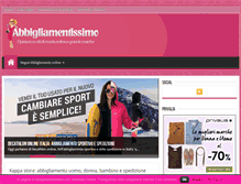Tablet Screenshot of abbigliamentissimo.com